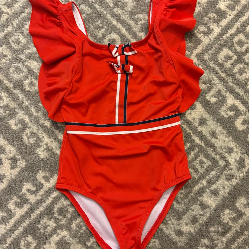 Janie and Jack Recycled Ruffle Texture Swimsuit